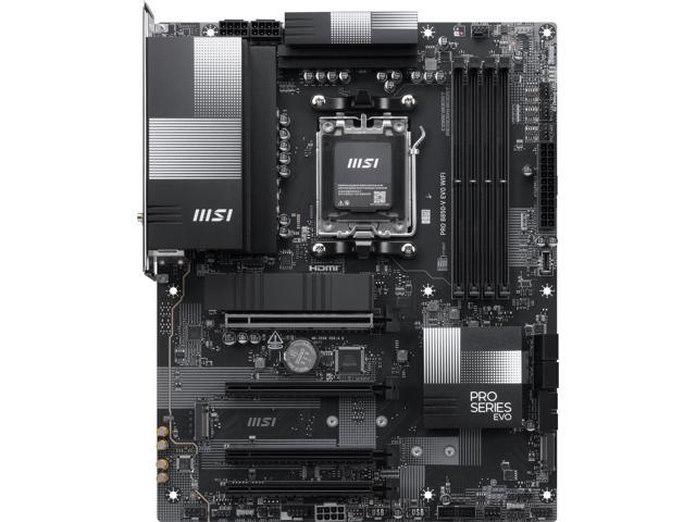 MSI PRO B850-V EVO WIFI AM5 AMD B850 SATA 6Gb/s 5G Network Wi-Fi6E DDR5 Motherboard