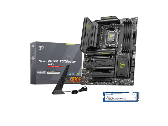 MSI MAG X870E Tomahawk WiFi Bundle - Motherboard & 2TB M.2 NVMe SSD