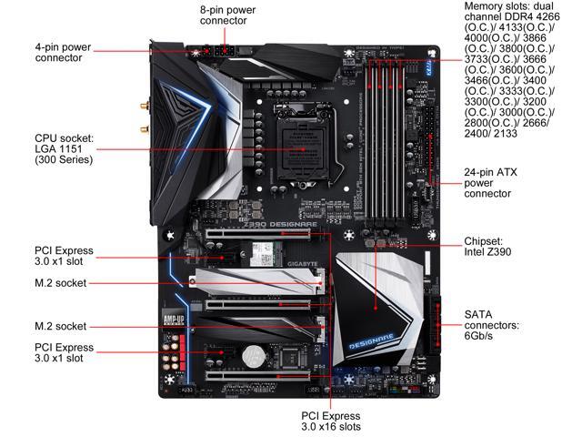 GIGABYTE Z390 DESIGNARE LGA 1151 (300 Series) ATX Intel Motherboard