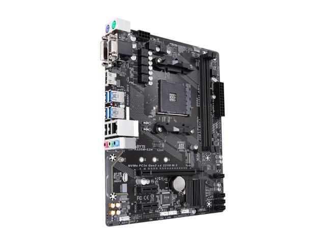 GIGABYTE GA-A320M-S2H AM4 Micro ATX AMD Motherboard