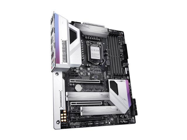 GIGABYTE Z490 VISION G LGA 1200 Intel Z490 ATX Motherboard with Dual M.2, SATA 6Gb/s, USB 3.2 Gen 2, 2.5 GbE LAN, SLI Support