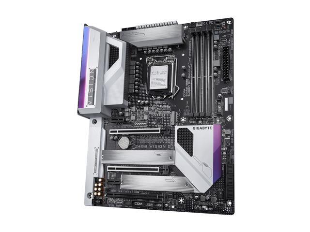 GIGABYTE Z490 VISION G LGA 1200 Intel Z490 ATX Motherboard with Dual M.2, SATA 6Gb/s, USB 3.2 Gen 2, 2.5 GbE LAN, SLI Support