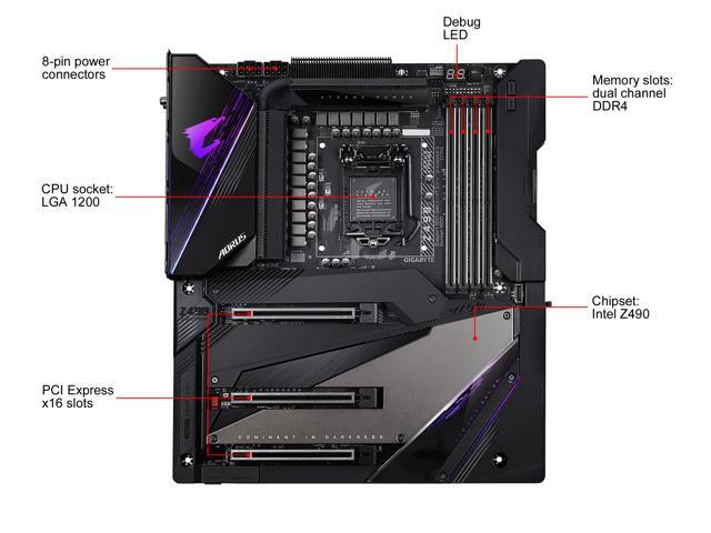 GIGABYTE Z490 AORUS XTREME LGA 1200 Intel Z490 E-ATX Motherboard with Triple M.2, SATA 6Gb/s, USB 3.2 Gen 2, WIFI 6, 10 GbE LAN, Dual Thunderbolt...