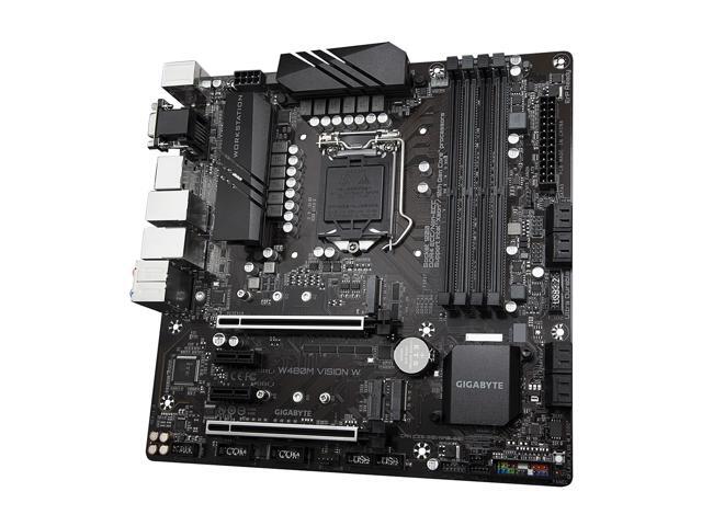 GIGABYTE W480M VISION W LGA 1200 Micro ATX Intel Motherboard