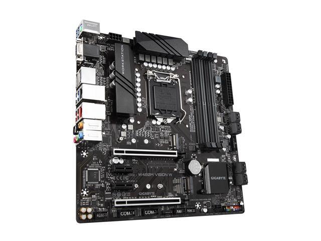 GIGABYTE W480M VISION W LGA 1200 Micro ATX Intel Motherboard