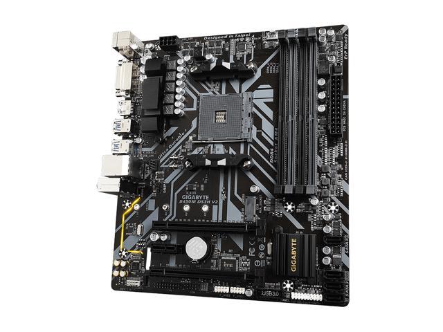 GIGABYTE B450M DS3H V2 AM4 Micro ATX AMD Motherboard