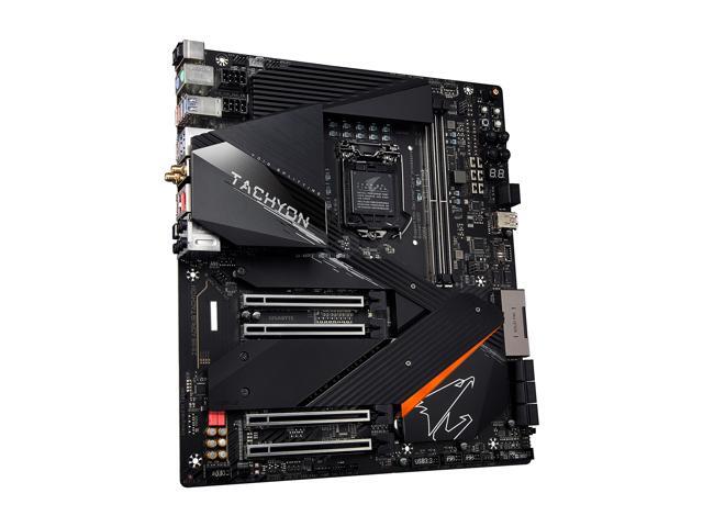 GIGABYTE Z590 AORUS TACHYON LGA 1200 Intel Z590 E-ATX Motherboard with Triple M.2, PCIe 4.0, USB 3.2 Gen2X2 Type-C, Intel WIFI 6E, 2.5GbE LAN,...