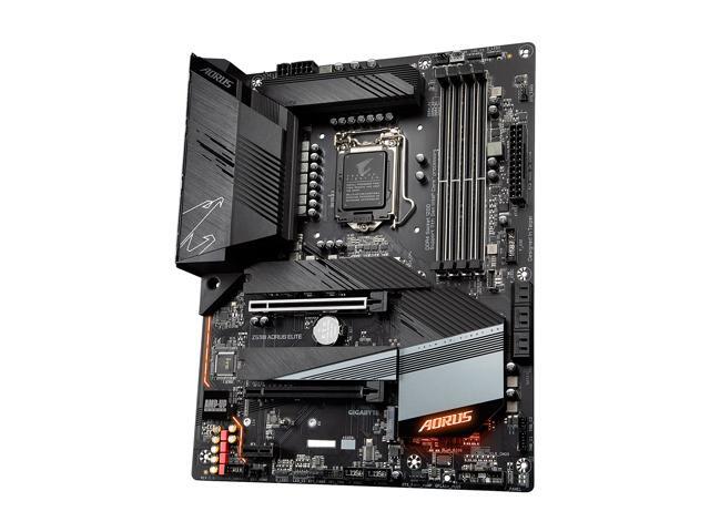 GIGABYTE Z590 AORUS ELITE LGA 1200 Intel Z590 ATX Motherboard with Triple M.2, PCIe 4.0, USB 3.2 Gen2X2 Type-C, 2.5GbE LAN