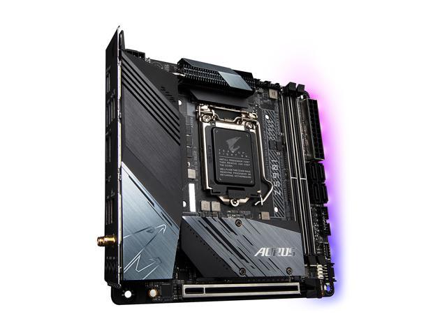 GIGABYTE Z590I AORUS ULTRA LGA 1200 Intel Z590 Mini-ITX Motherboard with Dual M.2, PCIe 4.0, USB 3.2 Gen2X2 Type-C, Intel WIFI 6, Intel i225V 2.5GbE