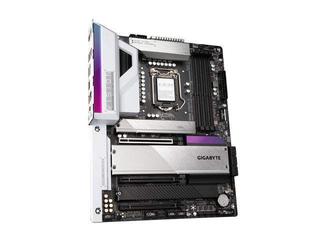 GIGABYTE Z590 VISION G LGA 1200 Intel Z590 ATX Motherboard with 4 x M.2, PCIe 4.0, USB 3.2 Gen2X2 Type-C, 2.5GbE LAN