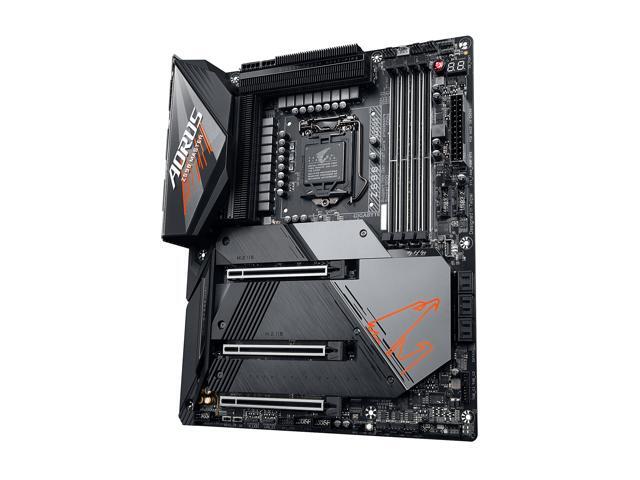 GIGABYTE Z590 AORUS MASTER LGA 1200 Intel Z590 ATX Motherboard with Triple M.2, PCIe 4.0, USB 3.2 Gen2X2 Type-C, Intel WIFI 6E, AQUANTIA 10GbE LAN