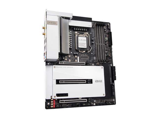 GIGABYTE Z590 VISION D LGA 1200 Intel Z590 ATX Motherboard with Triple M.2, PCIe 4.0, USB 3.2 Gen2X2 Type-C, Intel WIFI 6, Dual 2.5GbE LAN, Intel...