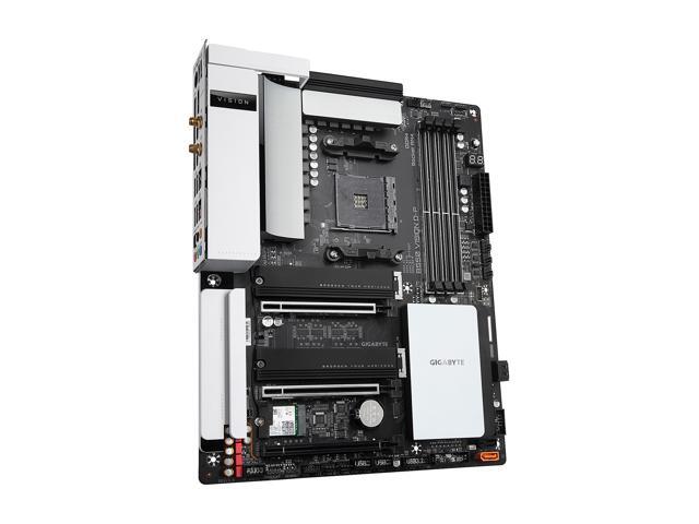GIGABYTE B550 VISION D-P AM4 AMD B550 ATX Motherboard with Dual M.2, SATA 6Gb/s, USB 3.2 Type-C with Thunderbolt 3, WIFI 6, Dual 2.5GbE LAN, PCIe 4.0