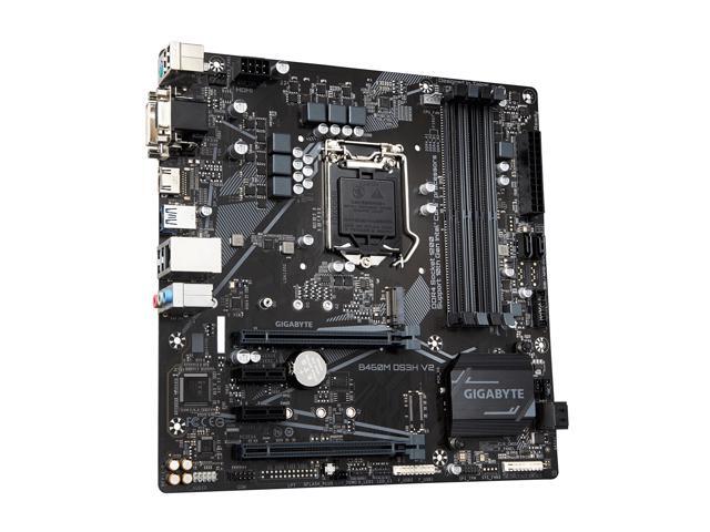 GIGABYTE B460M DS3H V2 (rev 1.0) LGA 1200 Intel B460 Micro-ATX Motherboard with M.2, SATA 6Gb/s, USB 3.2 Gen 1