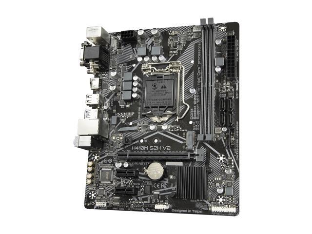 GIGABYTE H410M S2H V2 LGA 1200 Intel H470 Micro-ATX Motherboard with M.2, SATA 6Gb/s, USB 3.2 Gen 1