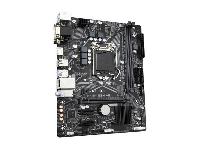 GIGABYTE H410M S2H V2 LGA 1200 Intel H470 Micro-ATX Motherboard with M.2, SATA 6Gb/s, USB 3.2 Gen 1