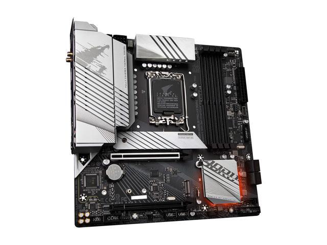 GIGABYTE B660M AORUS PRO AX DDR4 B660 Intel LGA 1700 Micro-ATX Motherboard with DDR4, Dual M.2, PCIe 4.0, USB 3.2 Gen2 Type-C, WIFI 6 802.11ax,...