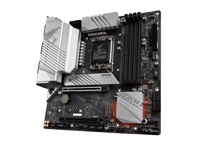 GIGABYTE B660M AORUS PRO AX DDR4 B660 Intel LGA 1700 Micro-ATX Motherboard with DDR4, Dual M.2, PCIe 4.0, USB 3.2 Gen2 Type-C, WIFI 6 802.11ax,...