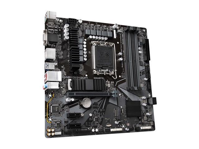 GIGABYTE B660M DS3H DDR4 B660 Intel LGA 1700 M-ATX Motherboard with DDR4, Dual M.2, PCIe 4.0, USB 3.2 Gen2 Type-C, 2.5GbE LAN