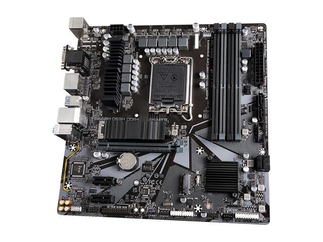 GIGABYTE B660M DS3H DDR4 B660 Intel LGA 1700 M-ATX Motherboard with DDR4, Dual M.2, PCIe 4.0, USB 3.2 Gen2 Type-C, 2.5GbE LAN