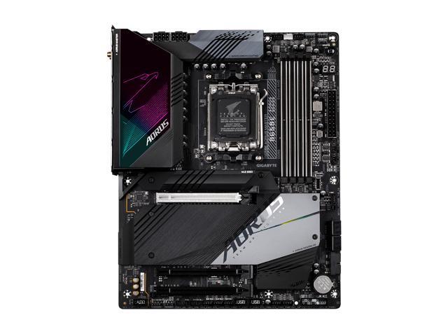 GIGABYTE B650E AORUS MASTER AM5 LGA 1718 AMD B650 ATX Motherboard DDR5, Quad M.2, PCIe 5.0, USB 3.2 Gen2X2 Type-C, AMD WiFi 6E, Intel 2.5GbE LAN,...