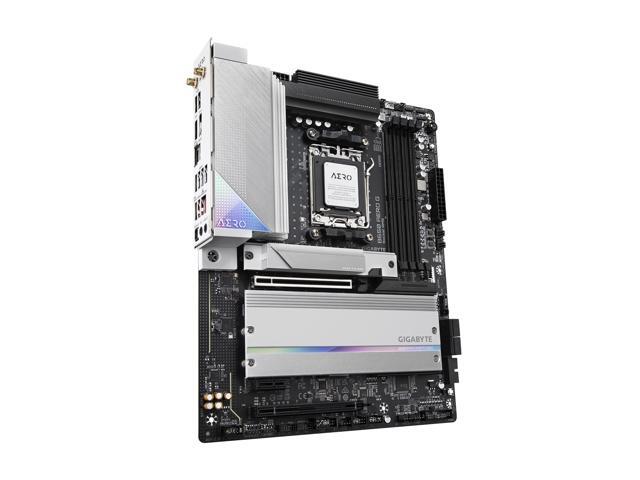 GIGABYTE B650 AERO G AM5 LGA 1718 AMD B650 ATX Motherboard with 5-Year Warranty, DDR5, PCIe 5.0 M.2, PCIe 5.0, USB 3.2 Gen2X2 Type-C, Wi-Fi 6E,...
