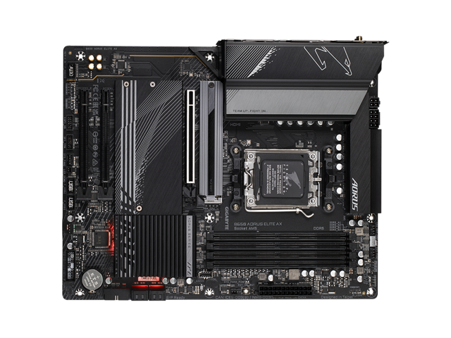 GIGABYTE - B650 AORUS ELITE AX (Socket AM5) AMD B650 ATX DDR5 Wi-Fi 6E Motherboard - Black - image 7