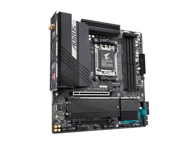 GIGABYTE B650M AORUS ELITE AX AM5 LGA 1718 AMD B650 M-ATX Motherboard with 5-Year Warranty, DDR5, 2 M.2, PCIe 5.0, USB 3.2 Gen2X2 Type-C, Intel...