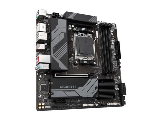 GIGABYTE B650M DS3H AM5 LGA 1718 AMD B650 M-ATX Motherboard with 5-Year Warranty, DDR5, PCIe 4.0 M.2, PCIe 4.0, USB 3.2 Gen2X2 Type-C,, 2.5GbE LAN