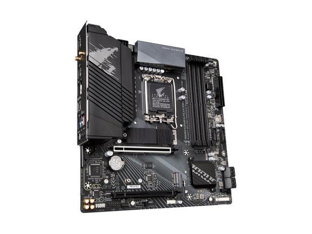 GIGABYTE B660M AORUS ELITE AX DDR4 B660 Intel LGA 1700 Micro-ATX Motherboard with DDR4, Dual M.2, PCIe 4.0, USB 3.2 Gen2 Type-C, WIFI 6E, 2.5GbE LAN