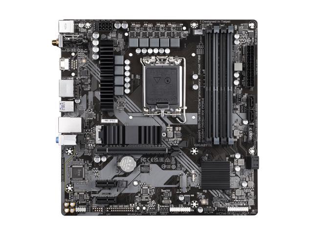 GIGABYTE B760M DS3H AX DDR4 LGA 1700 Intel B760 M-ATX Motherboard with DDR4, Dual M.2, PCIe 4.0, USB 3.2 Gen 2 Type-C, WiFi 6E, 2.5GbE LAN, Q-Flash...
