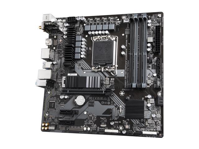 GIGABYTE B760M DS3H AX DDR4 LGA 1700 Intel B760 M-ATX Motherboard with DDR4, Dual M.2, PCIe 4.0, USB 3.2 Gen 2 Type-C, WiFi 6E, 2.5GbE LAN, Q-Flash...