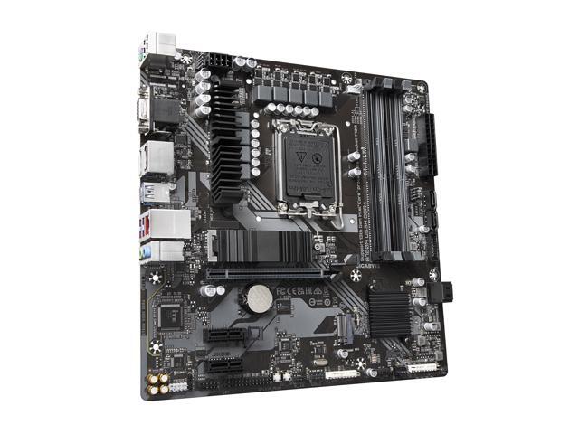 GIGABYTE B760M DS3H DDR4 LGA 1700 Intel B760 M-ATX Motherboard with DDR4, Dual M.2, PCIe 4.0, USB 3.2 Gen 2 Type-C, 2.5GbE LAN, Q-Flash Plus, PCIe...
