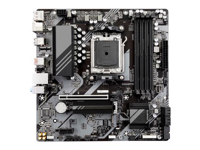 GIGABYTE B650M K AM5 LGA 1718 AMD B650 M-ATX Motherboard, DDR5, 2x PCIe 4.0 M.2, PCIe 4.0, USB 3.2 Gen2 Type-C, 2.5GbE LAN