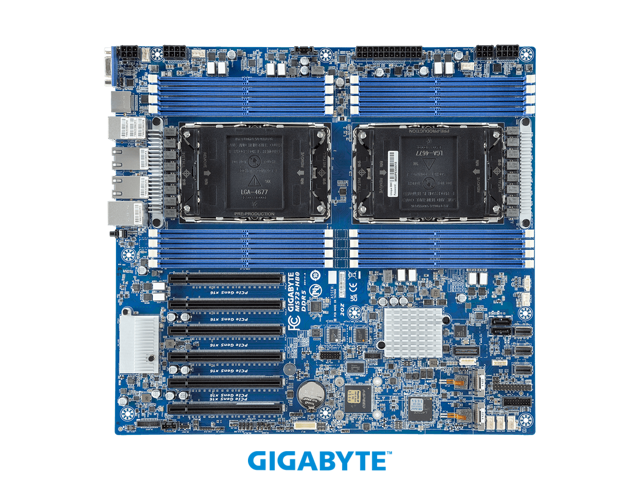 GIGABYTE MS73-HB0 Extended ATX Server Motherboard - 5th/4th Gen Intel Xeon Scalable - E-ATX DP 10Gb/s Broadcom Ethernet Controller,Dual...