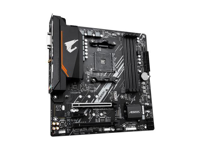 Open Box - GIGABYTE B550M AORUS ELITE AX (rev 1.3) AM4 AMD B550 Micro-ATX Motherboard with Single M.2, SATA 6Gb/s, USB 3.2 Gen 1, Realtek GbE LAN,...