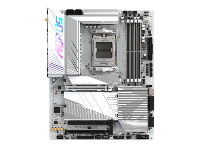 GIGABYTE X670E AORUS PRO X AM5 LGA 1718 AMD X670E ATX Motherboard with 5-Year Warranty DDR5, Quad M.2, PCIe 5.0, USB 3.2 Gen2X2 Type-C, WiFi 7,...