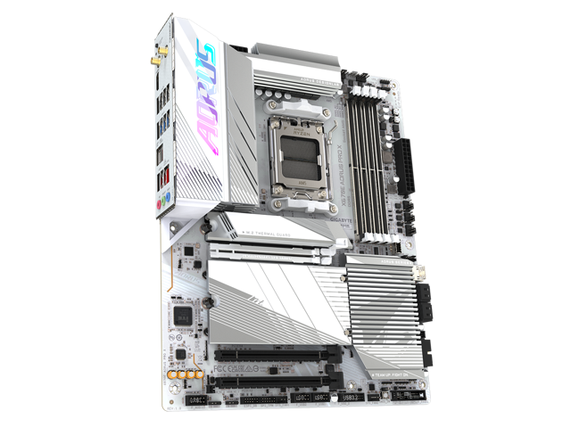 GIGABYTE X670E AORUS PRO X AM5 LGA 1718 AMD X670E ATX Motherboard with 5-Year Warranty DDR5, Quad M.2, PCIe 5.0, USB 3.2 Gen2X2 Type-C, WiFi 7,...