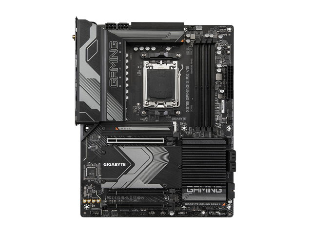 GIGABYTE X670 GAMING X AX V2 AM5 LGA 1718 AMD X670 ATX Motherboard with 5-Year Warranty, DDR5, PCIe 4.0 M.2, PCIe 5.0, USB 3.2 Gen1x2 Type-C, Wi-Fi...