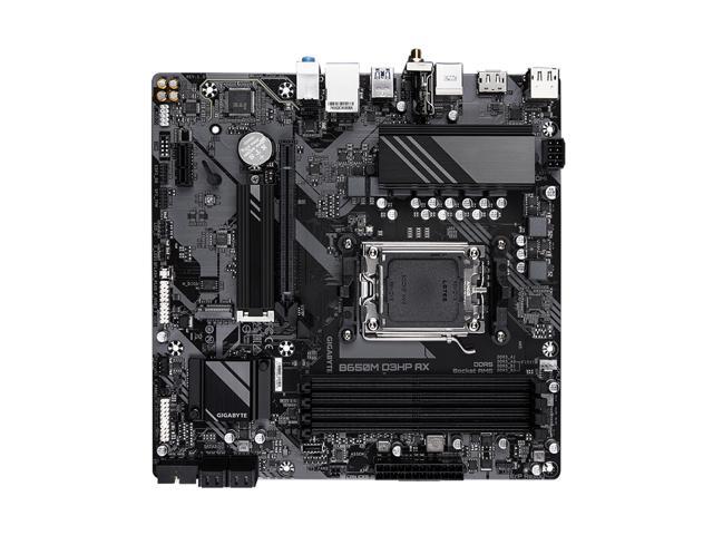GIGABYTE B650M D3HP AX AM5 LGA 1718 AMD B650 M-ATX DDR5, 2x PCIe 4.0 M.2, PCIe 4.0, USB 3.2 Gen2 Type-C, Wi-Fi 6E, 2.5GbE LAN