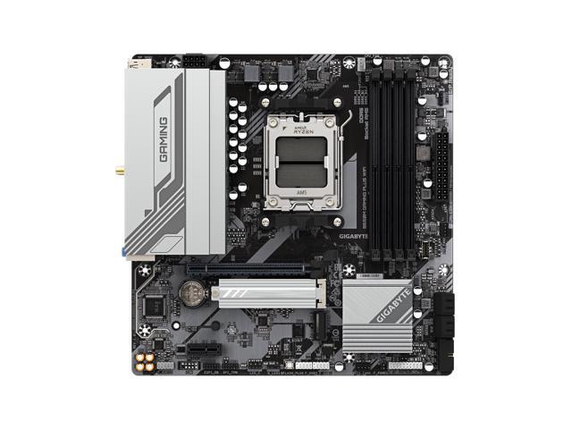 GIGABYTE B650M GAMING PLUS WIFI AM5 LGA 1718 AMD B650 M-ATX, DDR5, PCIe 4.0 M.2, PCIe 4.0, USB 3.2 Gen 1 Type-C, Wi-Fi 6E, 2.5GbE LAN