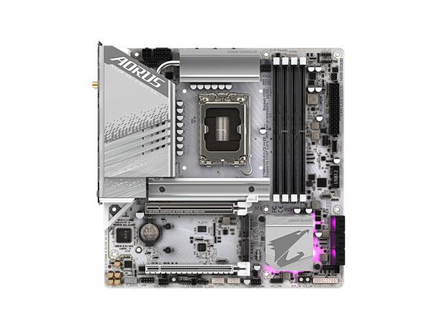 GIGABYTE Z790M AORUS ELITE AX ICE LGA 1700 Intel Z790 M-ATX Motherboard with DDR5, Triple M.2, PCIe 5.0, USB 3.2 Gen2X2 Type-C, Intel Wi-Fi 6E,...