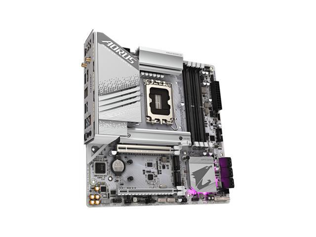 GIGABYTE Z790M AORUS ELITE AX ICE LGA 1700 Intel Z790 M-ATX Motherboard with DDR5, Triple M.2, PCIe 5.0, USB 3.2 Gen2X2 Type-C, Intel Wi-Fi 6E,...