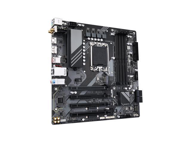 GIGABYTE B760M C V2 LGA 1700 Intel B760 M-ATX Motherboard with DDR5, Triple M.2, PCIe 4.0, USB 3.2 Gen 2x2 Type-C, WiFi 6, 1GbE LAN, Q-Flash Plus,...