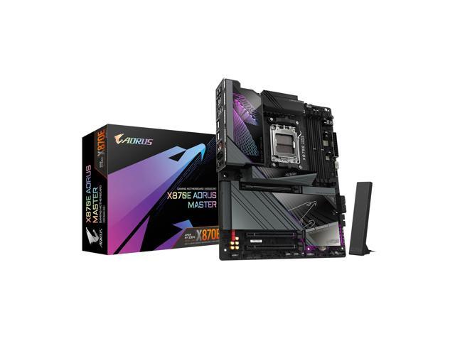GIGABYTE X870E AORUS MASTER AM5 LGA 1718, ATX, DDR5, 4x M.2, PCIe 5.0, USB4, Wi-Fi 7, 5GbE LAN, EZ-Latch, 5-Year Warranty
