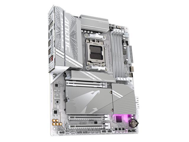 GIGABYTE - X870 AORUS ELITE WIFI7 ICE (Socket AM5) AMD X870 ATX DDR5 Wi-Fi 7 Motherboard - White - image 4