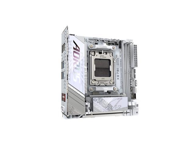 GIGABYTE X870I AORUS PRO ICE AMD AM5 LGA 1718 Motherboard, Mini-ITX, DDR5, 2x M.2, PCIe 5.0, USB-C, WIFI7, 2.5GbE LAN, EZ-Latch, 5-Year Warranty