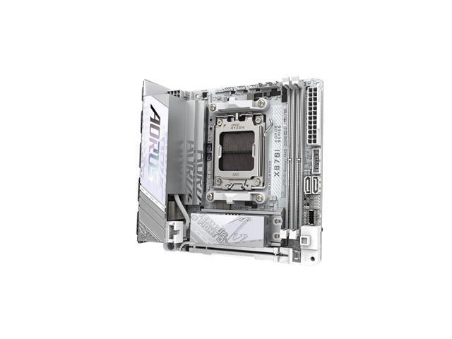 GIGABYTE X870I AORUS PRO ICE AMD AM5 LGA 1718 Motherboard, Mini-ITX, DDR5, 2x M.2, PCIe 5.0, USB-C, WIFI7, 2.5GbE LAN, EZ-Latch, 5-Year Warranty