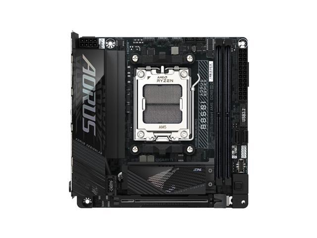 GIGABYTE B850I AORUS PRO AMD AM5 LGA 1718 Motherboard, Mini-ITX, DDR5, 2x M.2, PCIe 5.0, USB-C, WIFI7, 2.5GbE LAN, EZ-Latch, 5-Year Warranty