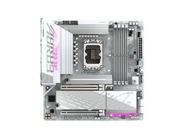 GIGABYTE B860M AORUS ELITE WIFI6E ICE Intel Core Ultra (Series 2) LGA 1851 Motherboard, mATX, DDR5, 3x M.2, PCIe 5.0, USB-C, WIFI6E, 2.5GbE LAN,...